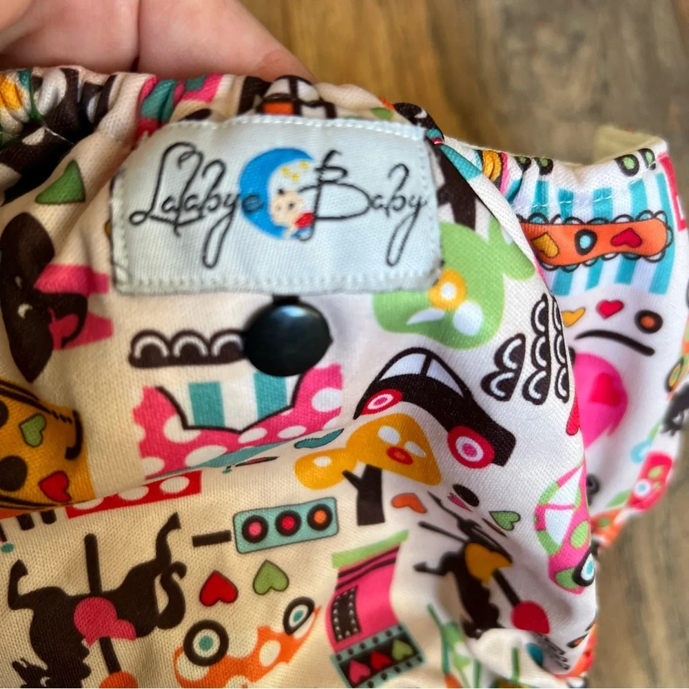 Vibrant Cartoon Print Diaper Covers